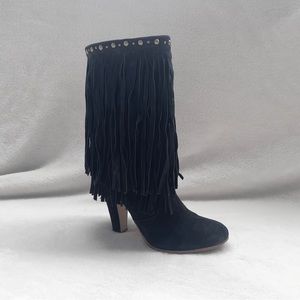 ALDO Suede Fringed Western Boots